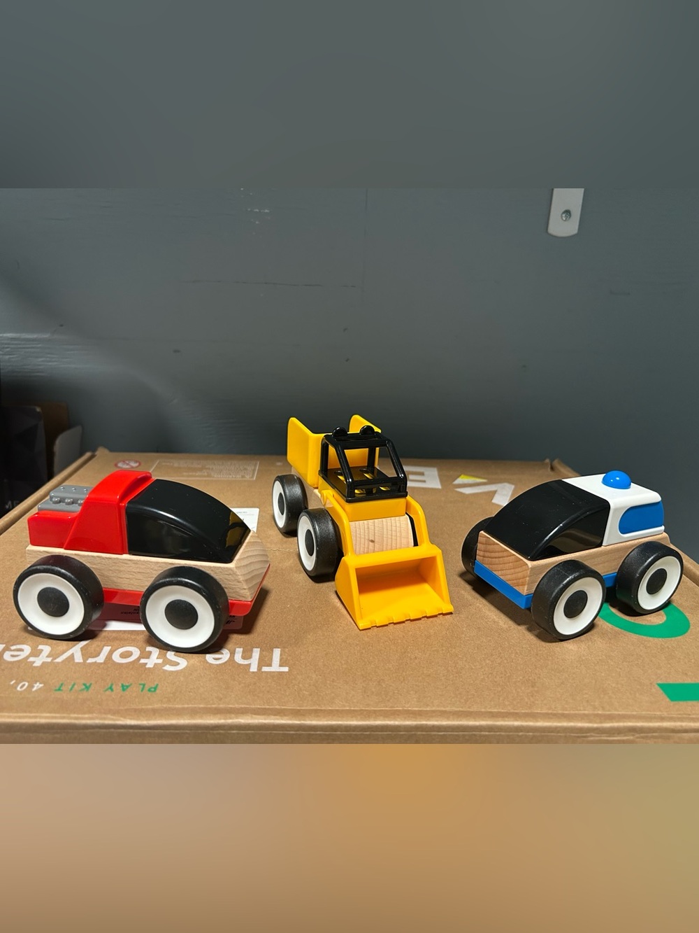 IKEA 3 wooden cars